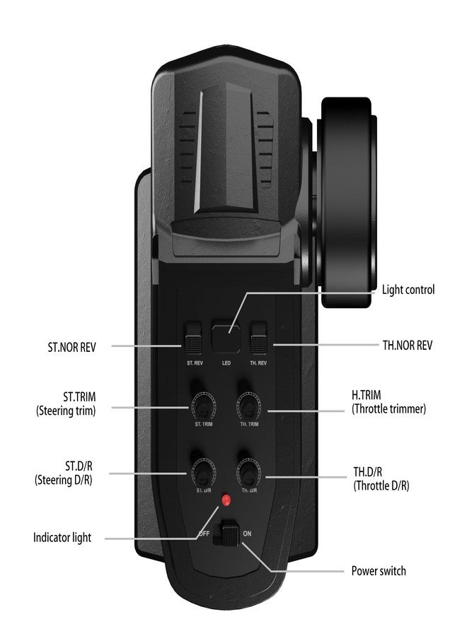 MJX T3D RC Car Accessories 2.4GHz Transmitter, Spare Parts RC Transmitters for All MJX RC Car (Receiver not Included) - Image 2